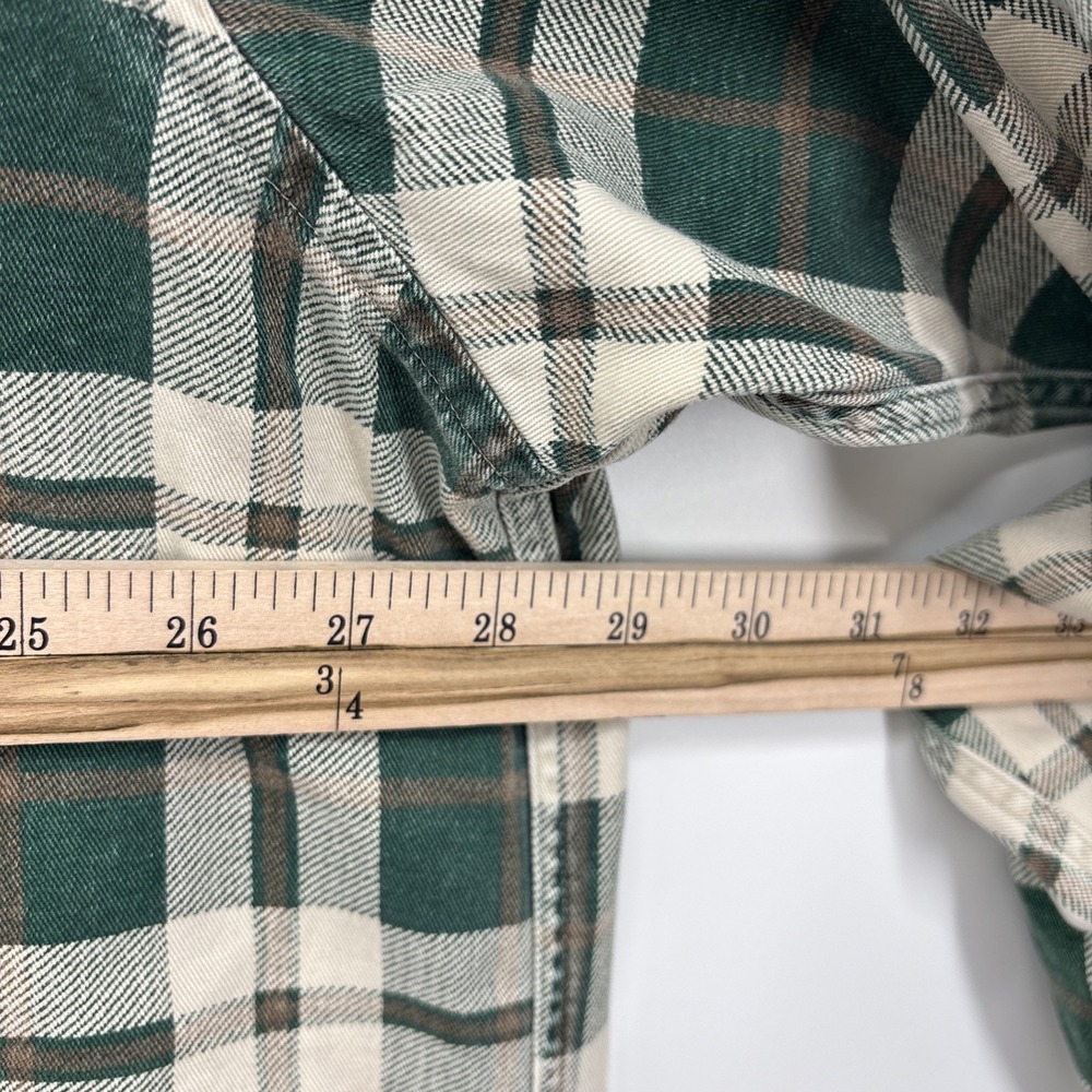Vintage Abercrombie & Fitch Long Sleeve Button Front Flannel Shirt XL Grunge - Picture 8 of 11